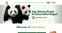 Desktop Screenshot of bogor.tamansafari.com