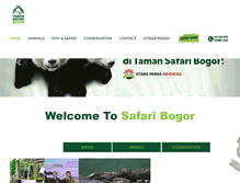 Tablet Screenshot of bogor.tamansafari.com
